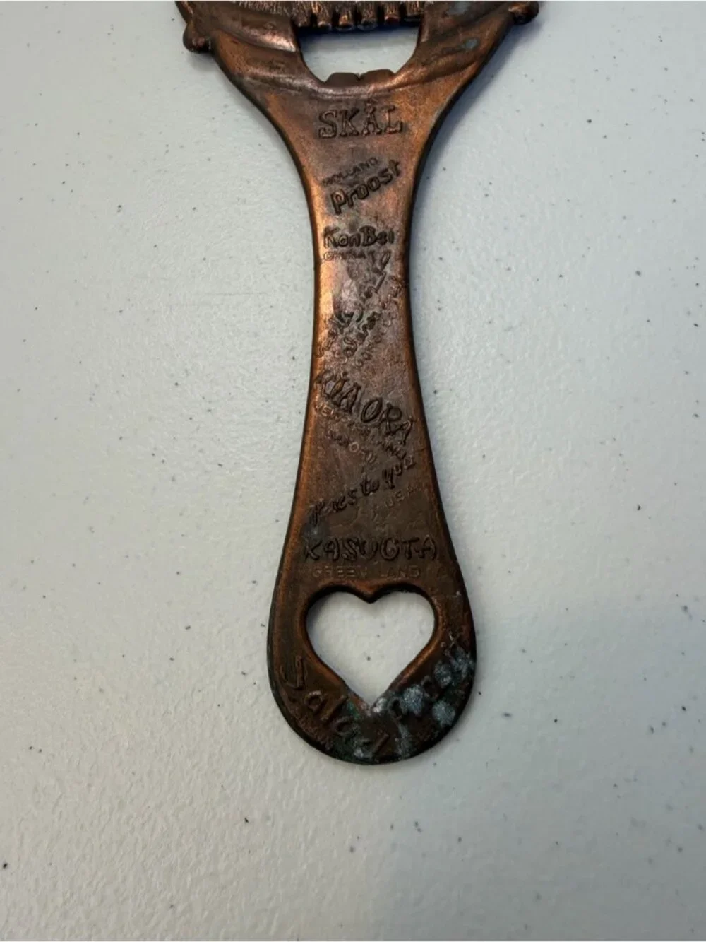 Vintage Cheerio European Bottle Opener Antique Clown Face Scandinavian Bar Decor